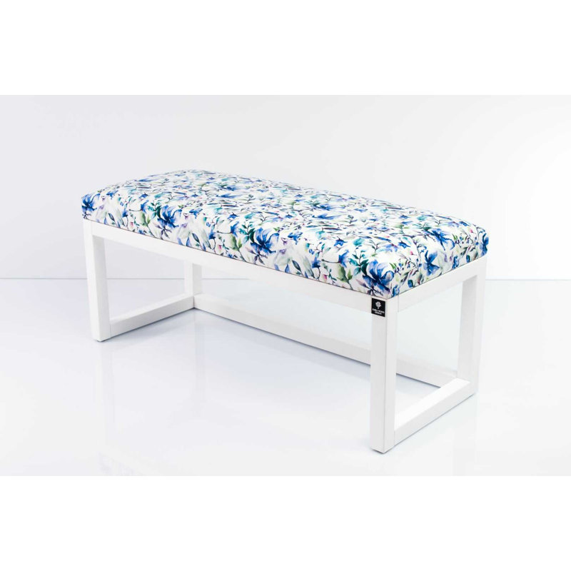 Velvet Upholstered Bench, 40cm H x 140cm W x 35cm D