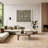 Ebern Designs Rhodes Ivory Gold Modern Indoor Rug-2101228020