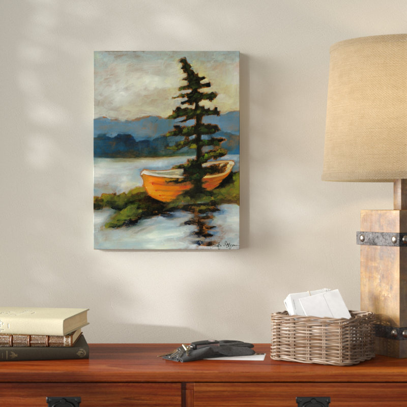 « maine escape i », reproduction de peinture à l’acrylique sur toile tendue, H 19 po x l 14 po x P 2 po
