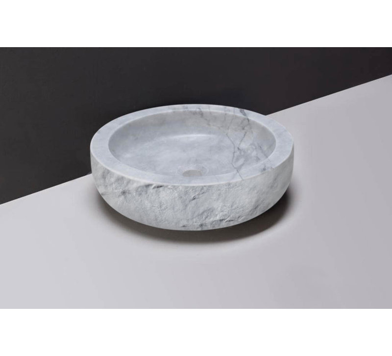 Forzalaqua Granite Handmade Circular Bathroom Sink