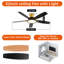 2 ventilateurs de plafond encastrés de 52 pouces avec lumières-66400584