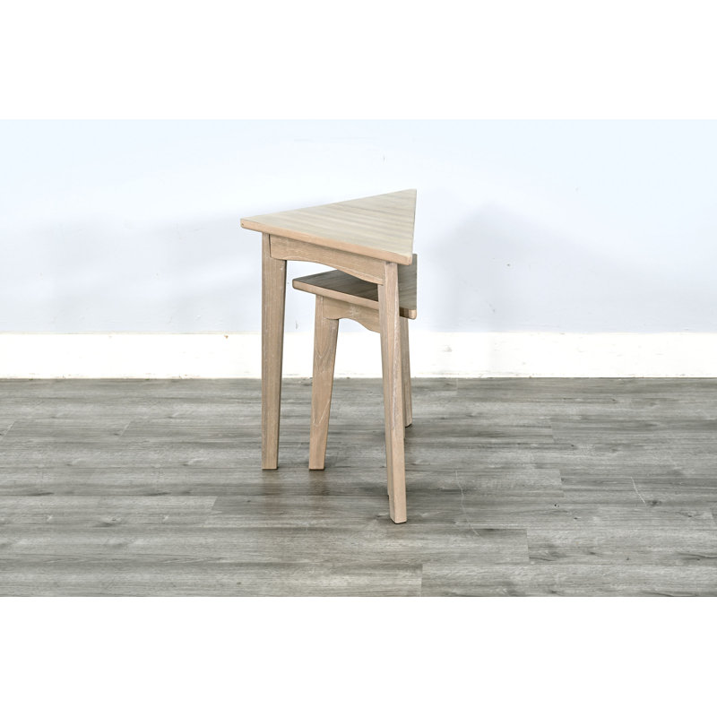 Table gigogne Gracie Oaks Bijou, Beige