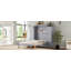Grand lit escamotable, grand lit escamotable en bois avec 2 garde-robes et tablette de rangement, cadre de lit plateforme pliable multifonctionnel pour chambre d'amis, chambre à coucher