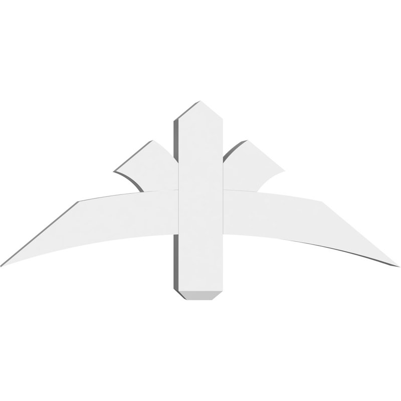 Support pour pignon Davenport, H 15 po x l 36 po (pas: 10/12), P 4 po x F 4 po, PVC