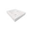 Lavabo de salle de bain vasque rectangulaire blanc avec trop-plein