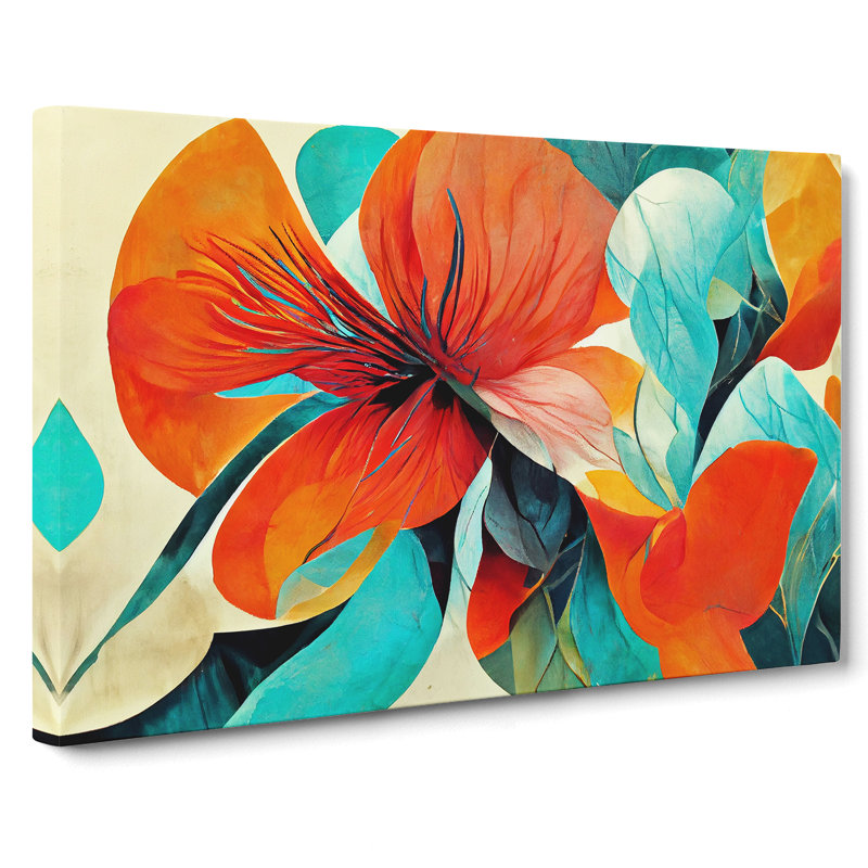 Artistic Floral Abstract Vol.1 - Wrapped Canvas, 40cm H x 60cm W x 3cm D