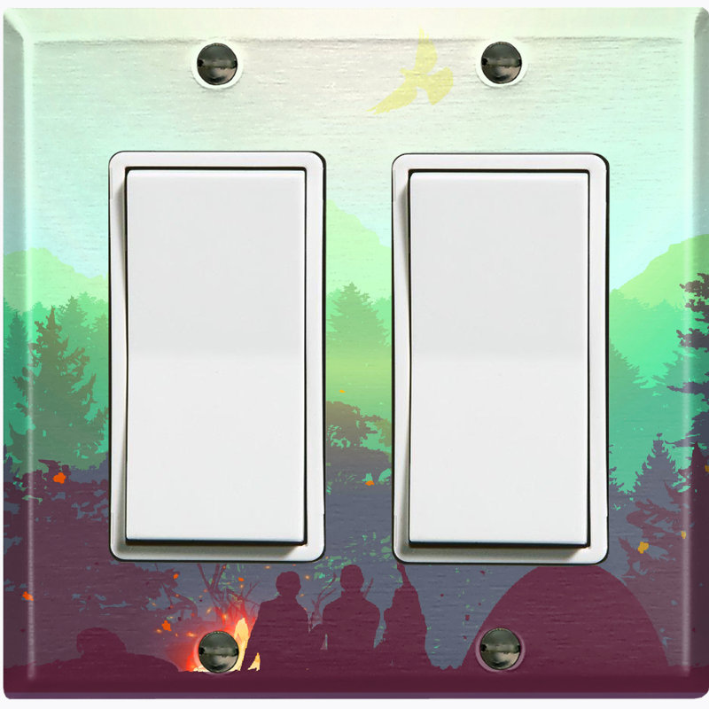 Plaque murale standard Campfire Green Sky