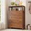 Commode 4 tiroirs avec tablettes ouvertes
