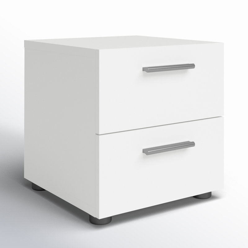 Gianna 15.75'' W Nightstand, White