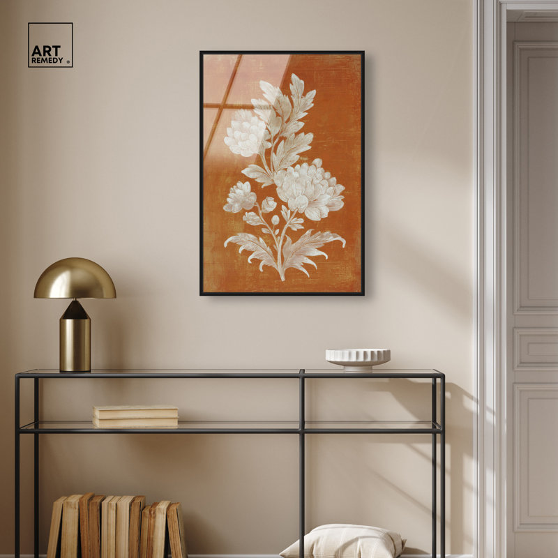 «Chrysanthemum II», reproduction d'art sur toile encadrée par Art Remedy, cadre argenté, 20 x 30, H 31 po x l 21 po