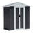Spacious Outdoor Storage Shed With Apex Roof And Sturdy Aluminum Alloy Frame