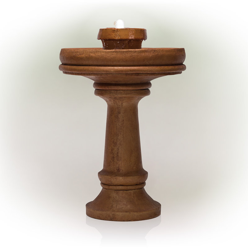 Polk Outdoor Weather Resistant Floor Fountain with Light