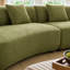 155.5" Modern Modular Curved Sectional Sofa with Throw Pillows, 6-Seat Upholstered Deep Seat Couch for Living Room-535534880