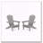 Solid Wood Folding Adirondack Chair Set of 2, Weather-Resistant Outdoor Lounge with Foldable Design-883122611