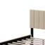Grand size velvet upholstered platform bed with drawers and trundle-1380164694