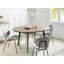 BOVINA Extendable Round Metal Base Dining Table