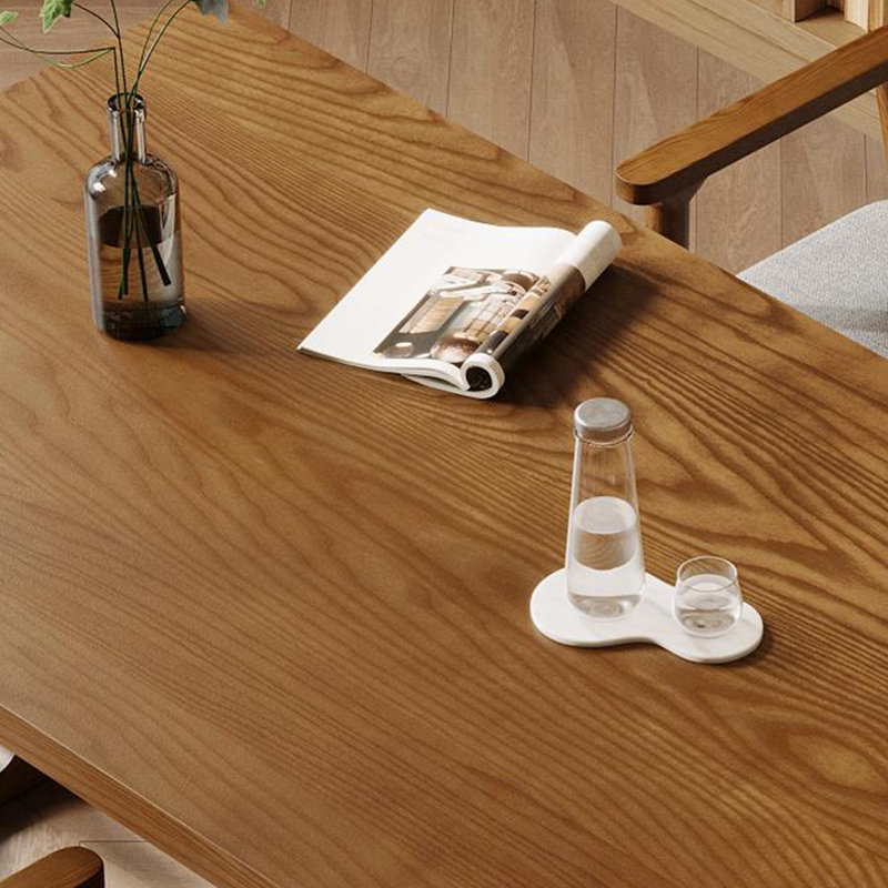 Simple light luxury solid wood table, 29.5”H x 86.6”L x 35.4”W