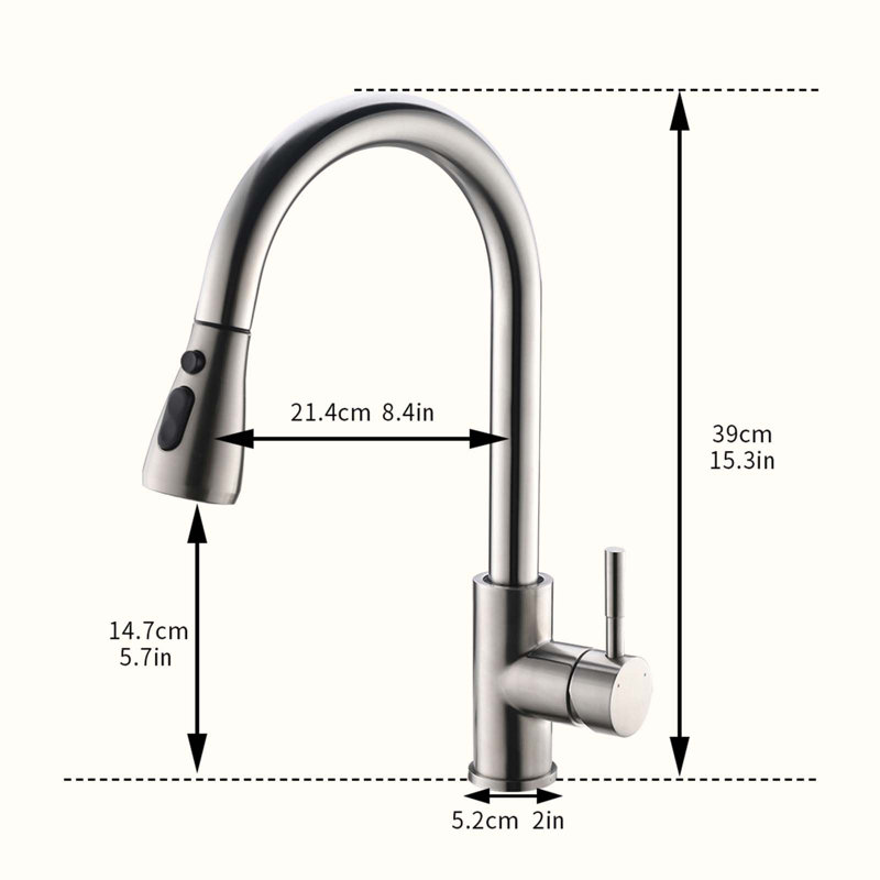 Robinet de cuisine amovible HOOSENG