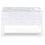 Meuble-lavabo double 61 po avec plateau en marbre Sahaj-1681651771