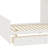 Offset Bunk Bed with Wardrobe, Drawers, Upholstered Guardrail and Hanging Rod-126544002