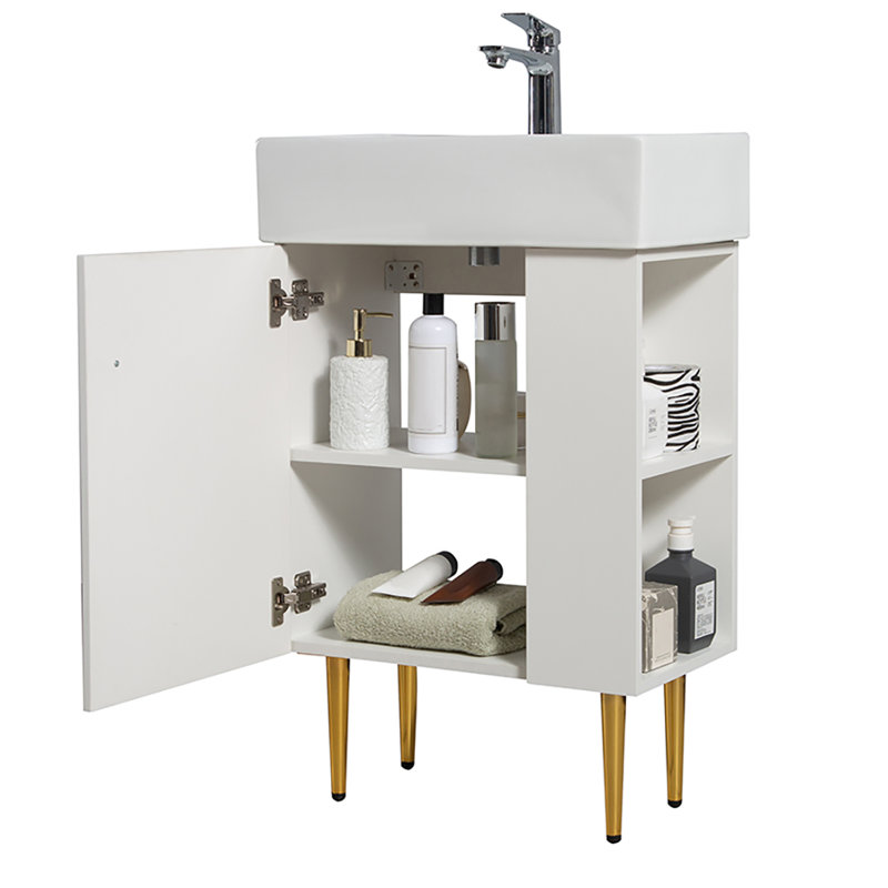 Meuble-lavabo 21,6 po avec rangement à droite