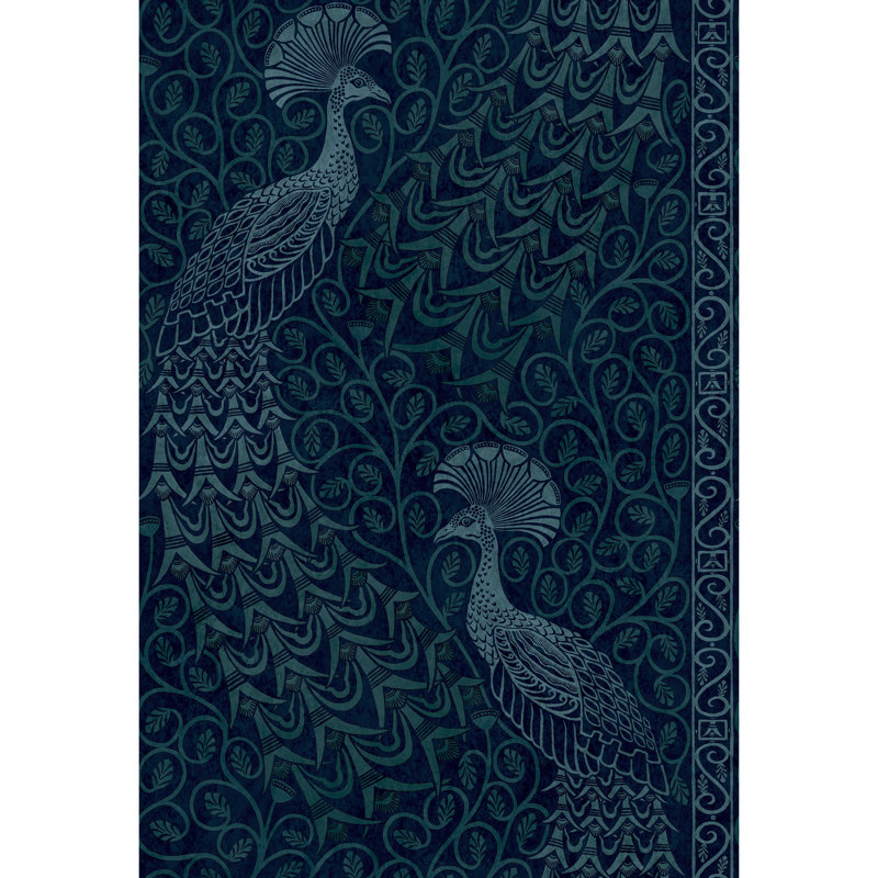Metallic Wallpaper Roll, Teal