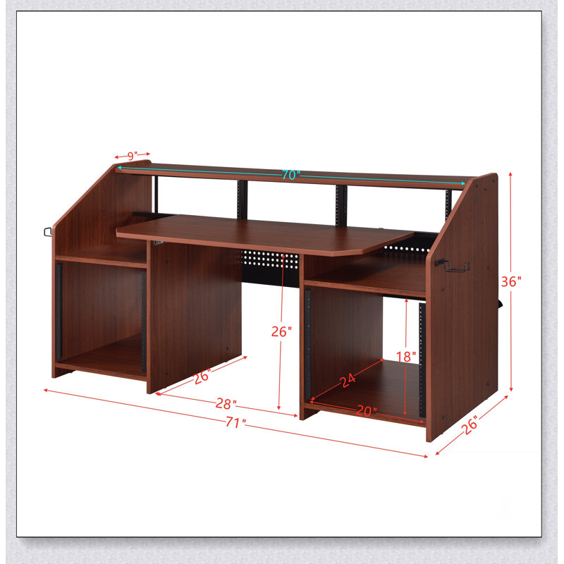 Annette Music Desk, Walnut