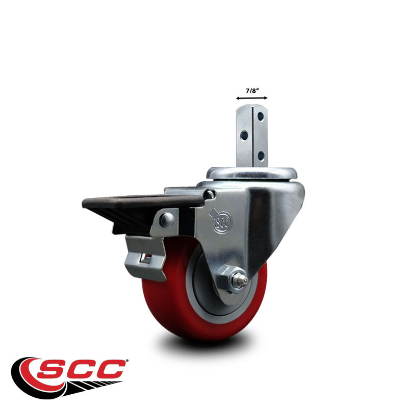Polyurethane Casters, Red