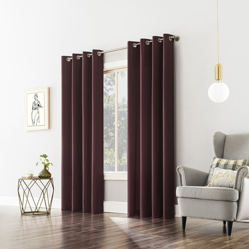 Oslo Theater Grade Extreme 100% Blackout Grommet Curtain Panel, Surf Blue, 54" W x 84" L
