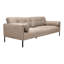 Madylyn 84" Wide Square Arm Sofa in Fabric with Black Metal Legs-1610323544