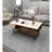 Modern Coffee Table, Beige & Light Walnut, 15.0 x 35.4 x 21.0 inches | 100% Melamine Coated Particle Board, Thickness: 0.7 inches | Sleek Design for Living Room, Durable & Stylish Furniture for Any Space-1451101585