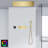 Lecce LED Musical Thermostatic Shower System Waterfall Rainfall Spa with Round Handheld Shower