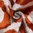 Burnt Orange & Ivory Geometric Silk Velvet Lumbar Pillow – 16x24