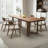 Solid wood rectangular dining table-1573585410