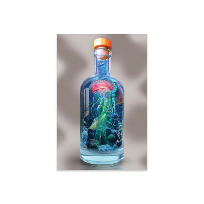 " Jellyfish in a Bottle " Print