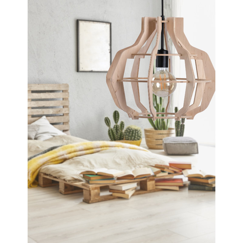 Viramontes 1 - Light Single Pendant, Wood
