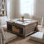 Weston Traditional 31.5" W Square Coffee Table With Shelf-1934486673