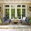 Louise Acacia 4 - Person Patio Conversation Set with Cushions-1188992148