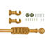 Norgren 28 mm Fixed Length Multi Finials Wooden Curtain Poles-711645736-711645741