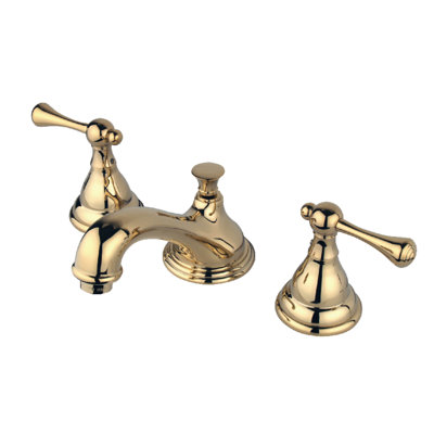 Widespread Bathroom Faucet with Drain Assembly