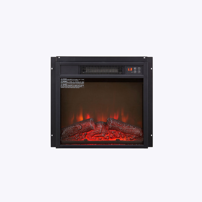 18" Electric Fireplace Insert with Remote Control and 1400W Heater
