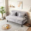 Chaise convertible polyvalente avec dossier réglable et coussin pour la maison et le bureau