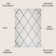 Bertrice Minimalist Diamond Trellis White/Gray Rug
