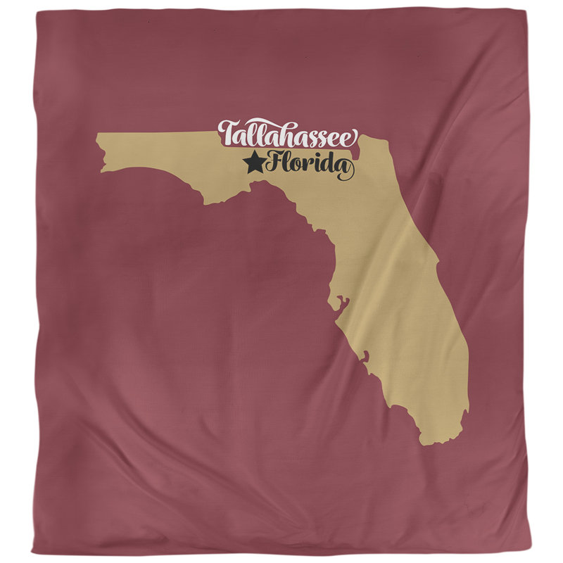Housse de couette tallahassee floride, Microfibre, Rouge