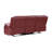 Upholstered Motion Reclining Sofa Red