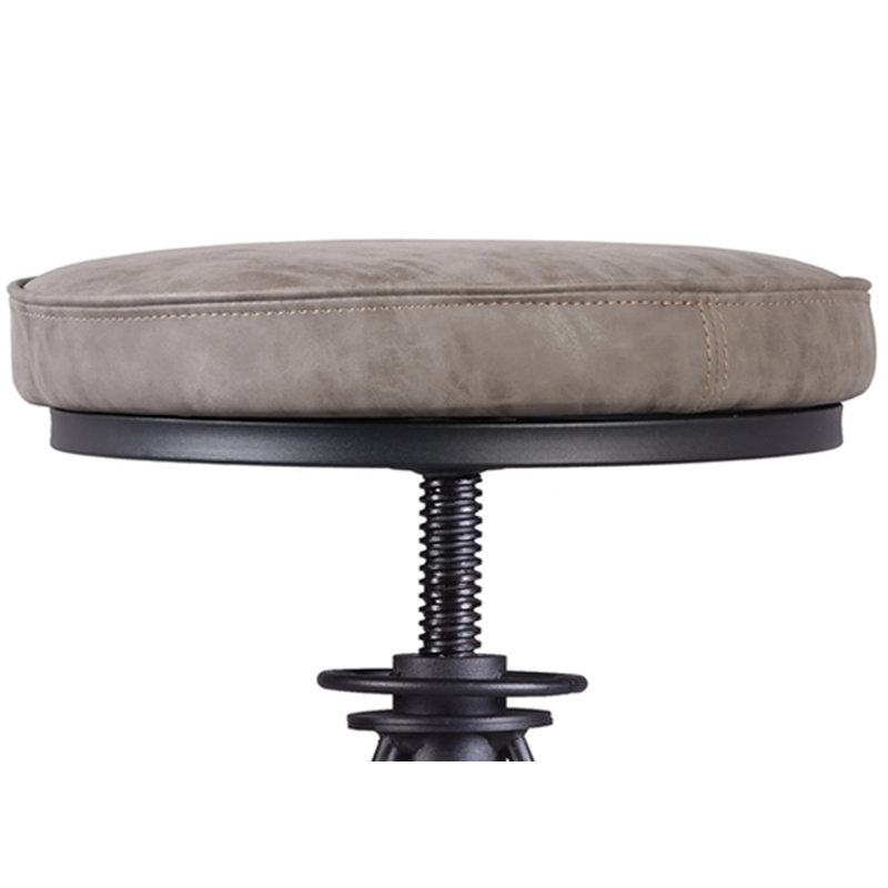 Tabouret pivotant à hauteur réglable, Noir / gris