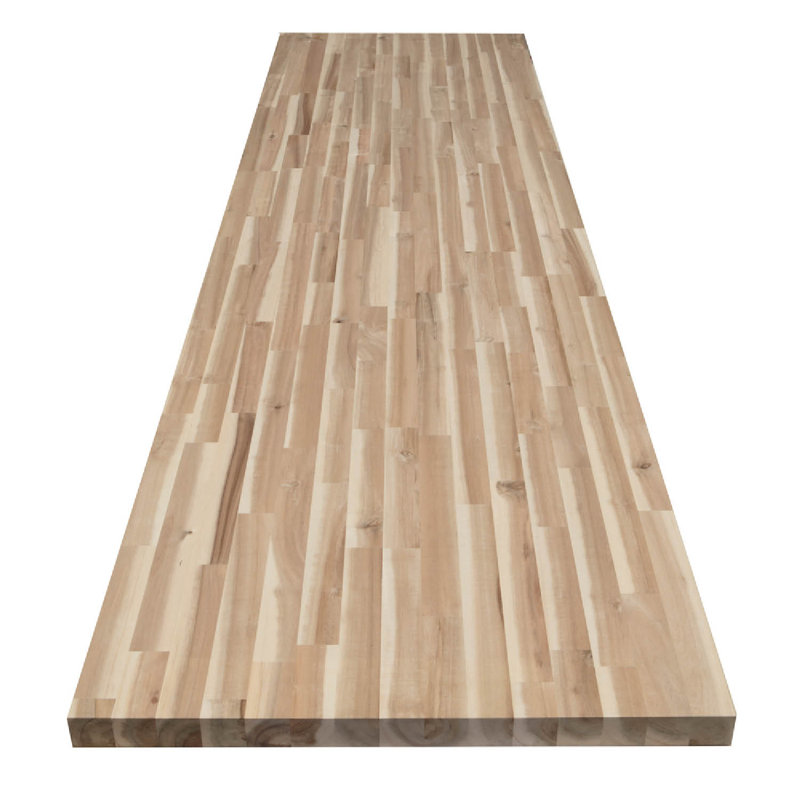 Ebern Designs 8 ft. / 98 in. Butcher Block Countertop in Unfinished Acacia Wood