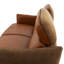 Elik 78" 3-Seater Genuine Leather Sofa with 2-Point Adjustable Heaadrest & Decorative Stitching