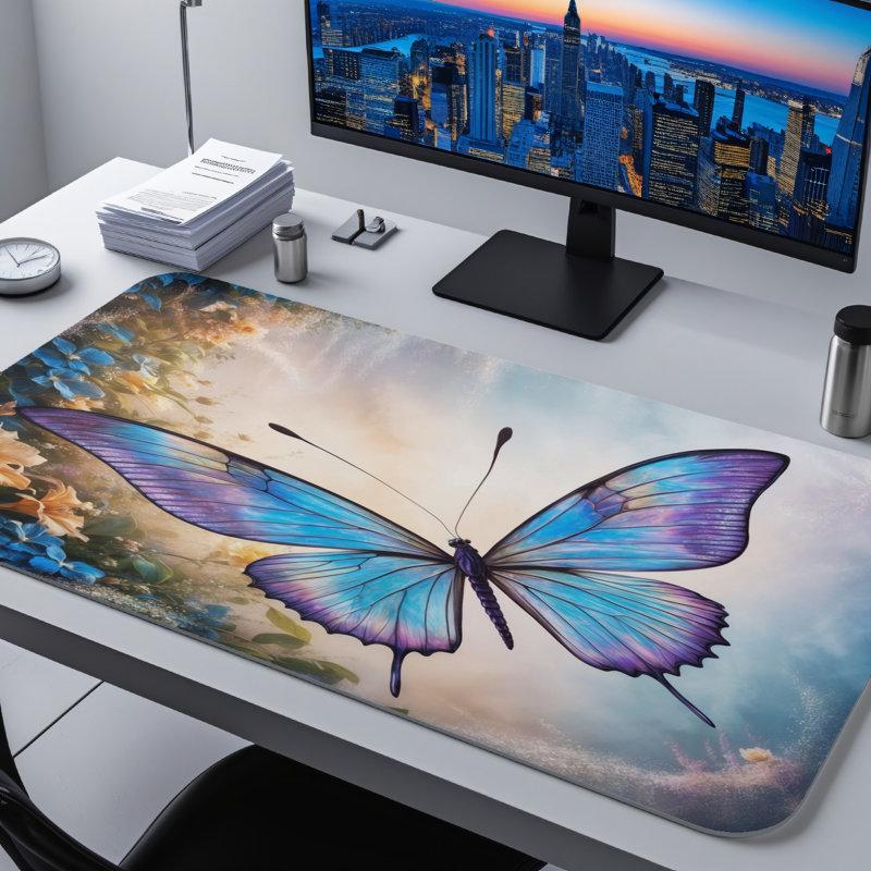 Polyester Desk Pad, 31.5x15.5