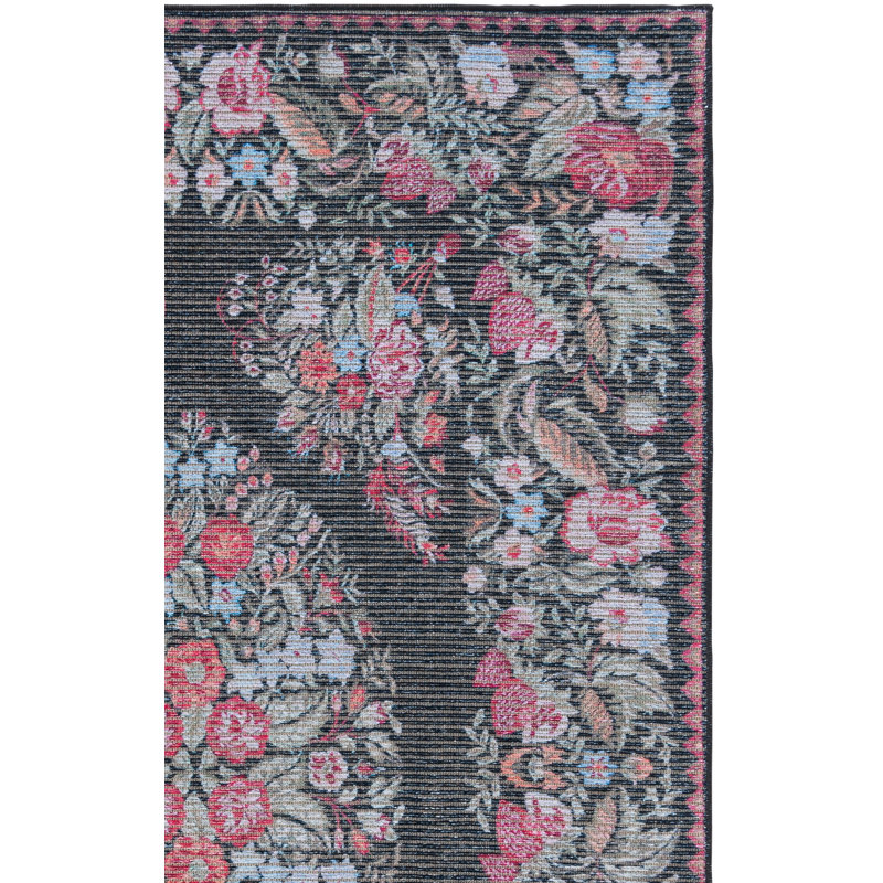 Ketrina Performance Machine Washable Floral Rug, Rectangle 5'3" x 7'6"